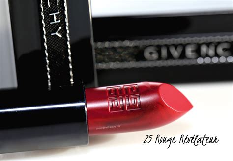 givenchy lipstick 25 rouge revelateur|Givenchy rouge interdit temptation lipstick.